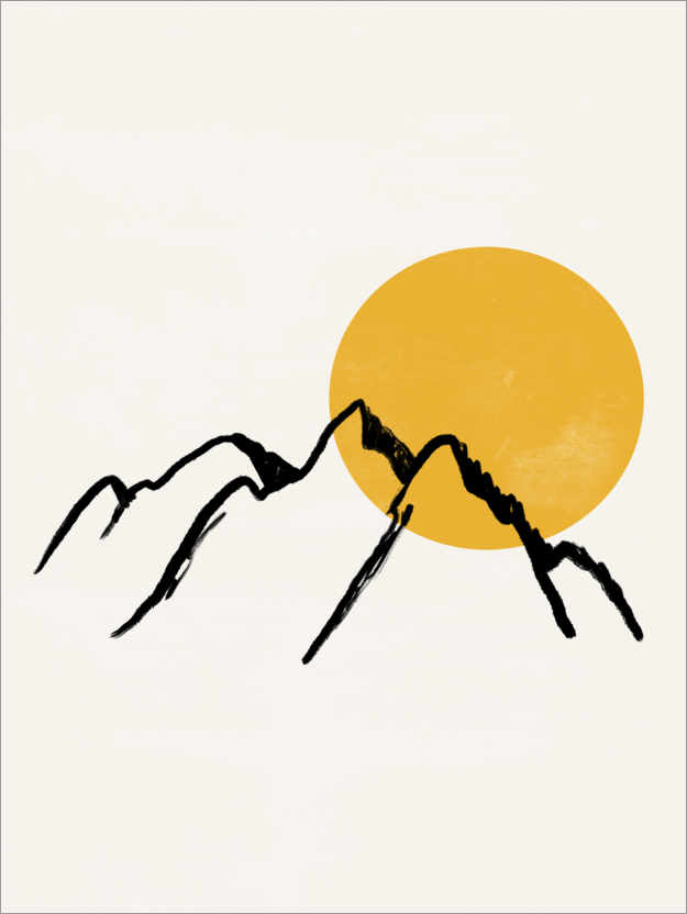 Poster Sonnenaufgang in den Bergen III