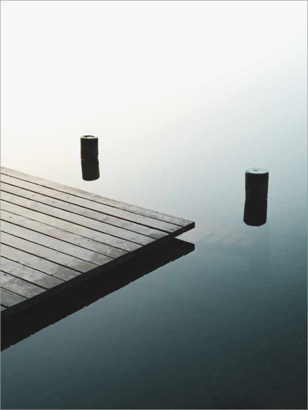 Poster Jetée tranquille sur le lac
