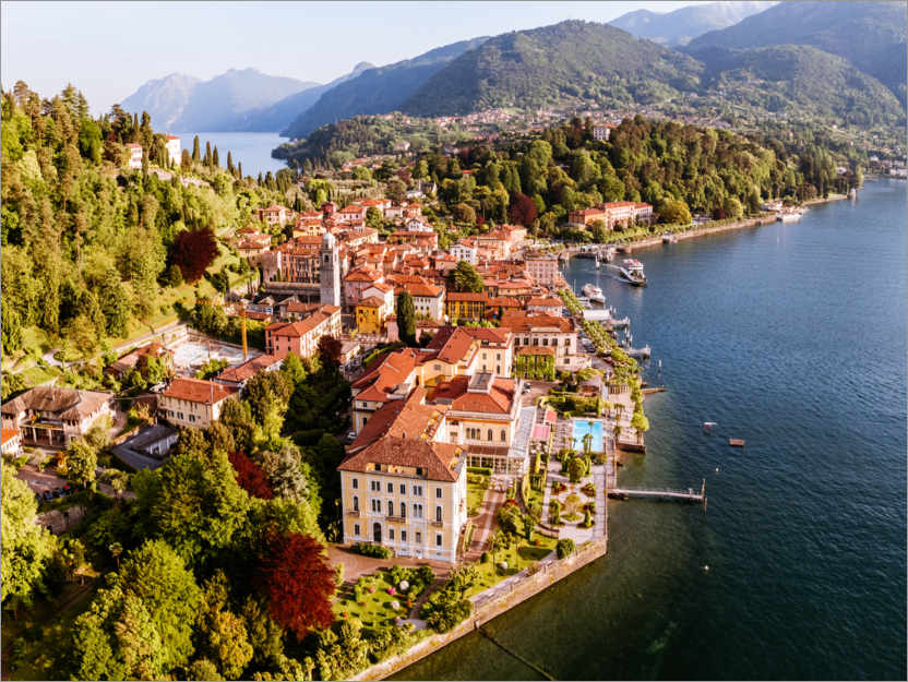 Poster Bellagio am Comer See, Italien