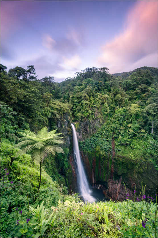 Poster Wasserfall in Costa Rica