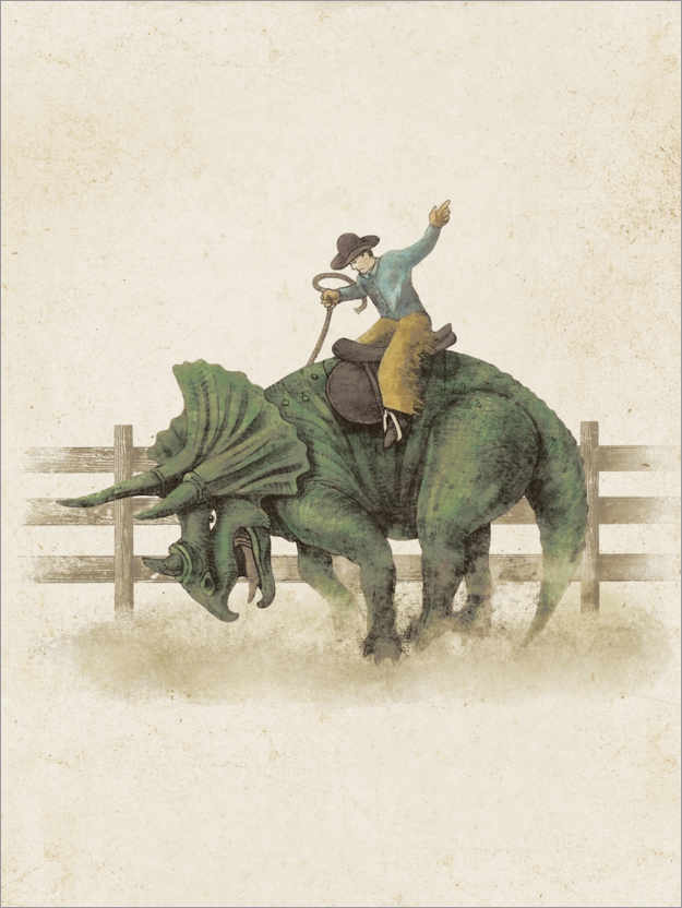Poster Dino Rodeo