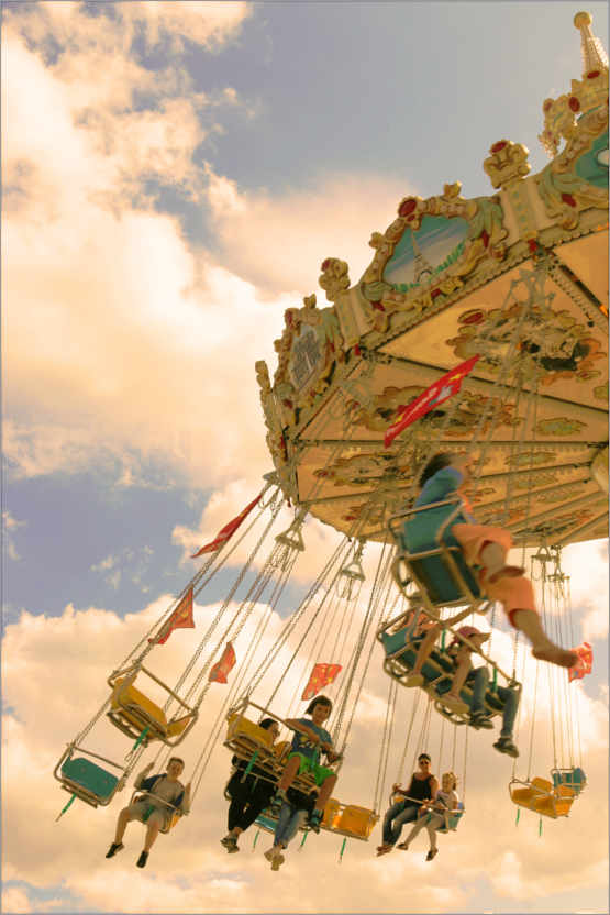 Poster Carousel sky flight