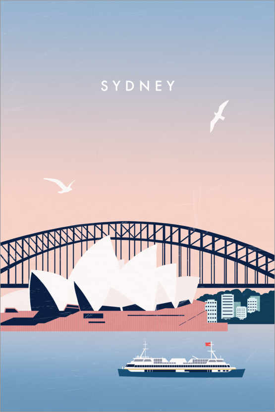 Poster Affiche de voyage de Sydney