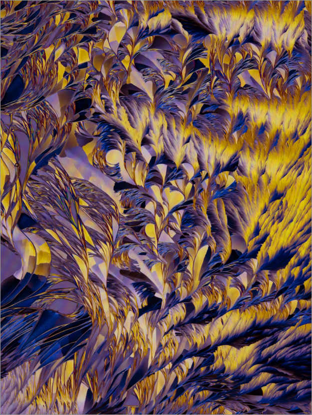 Poster Colorful crystals acid mixture