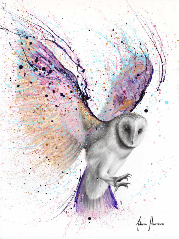Poster Luminous Luna Owl
