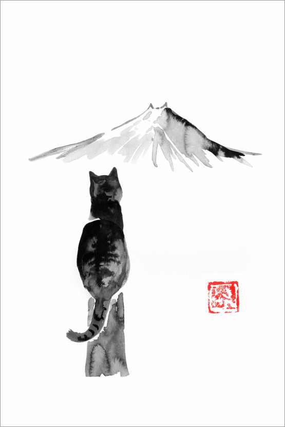 Poster Fuji neko