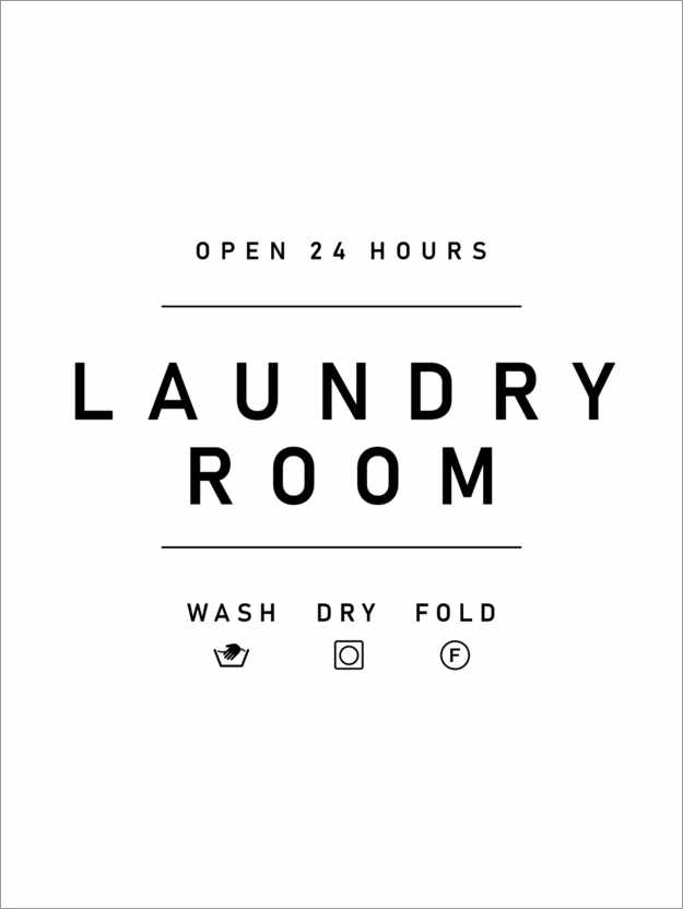 Póster Laundry Room