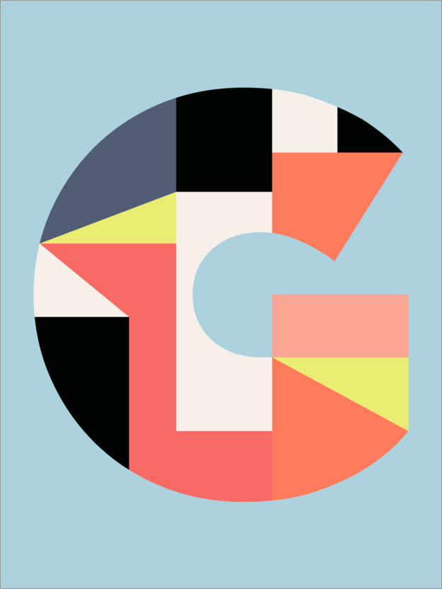 Poster Buchstabe G
