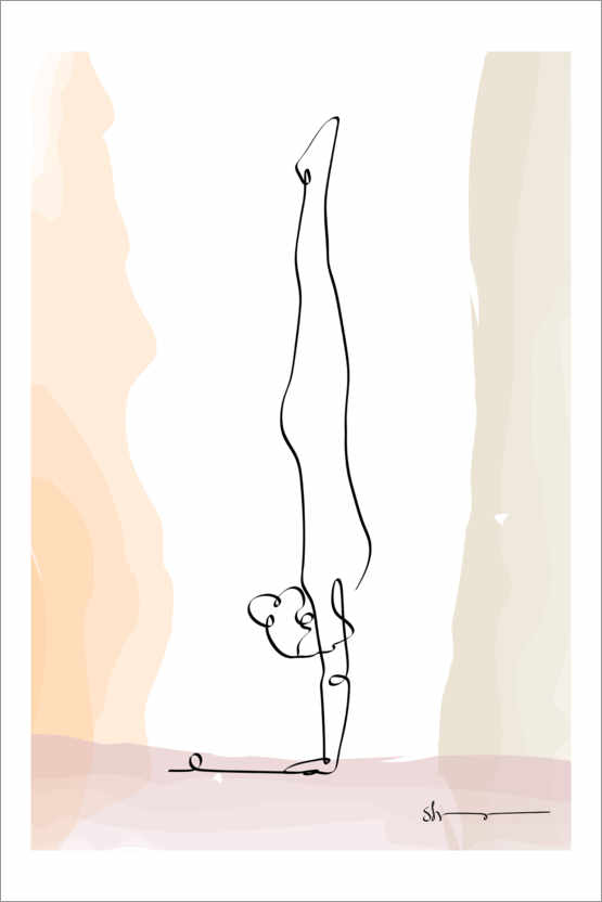 Poster Handstand (Vrikshasana)