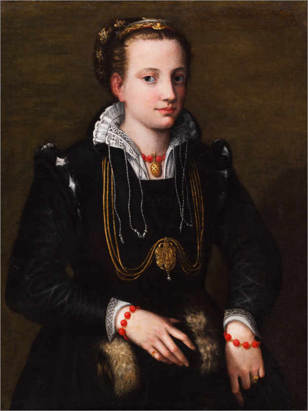 Poster Minerva Anguissola, die Schwester der Künstlerin