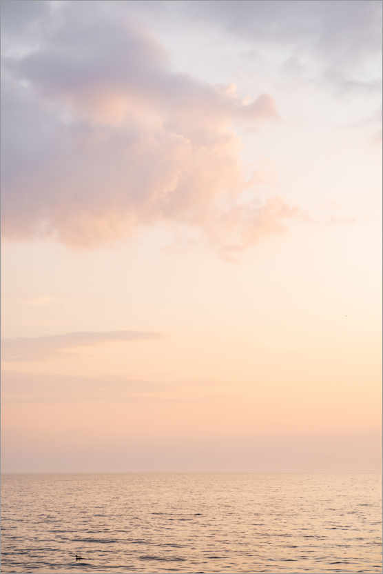Poster Pastell-Sonnenuntergang in Holland