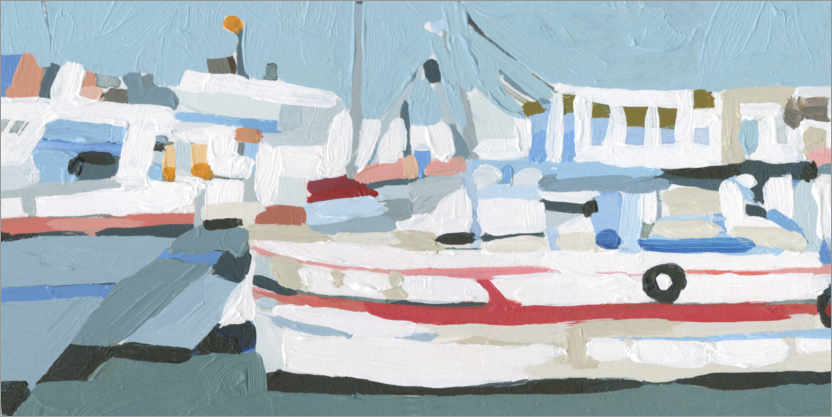 Poster Leuchtende Boote I