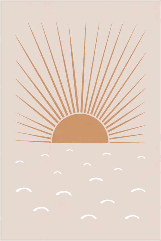 Poster Errötende Sonne