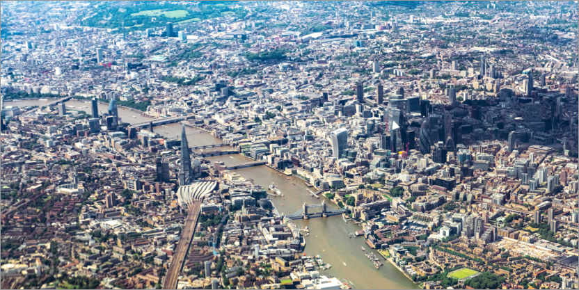 Poster London und die Themse