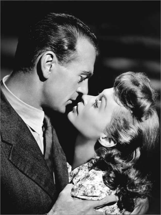 Poster Gary Cooper And Lilli Palmer, Im Geheimdienst, 1946