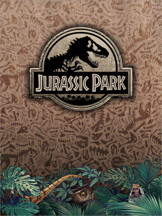Plakat Jurassic Park - Fossil wall