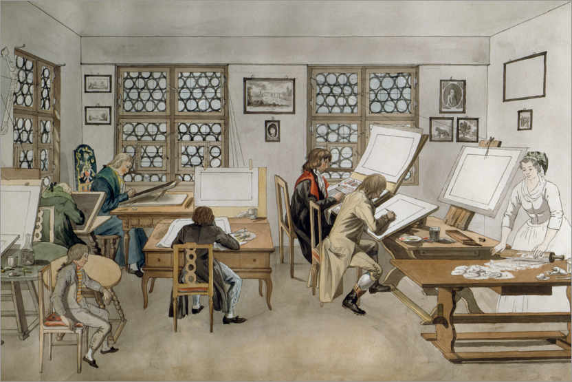 Poster Bartholomäus Fehr's colorist's studio in St. Gallen