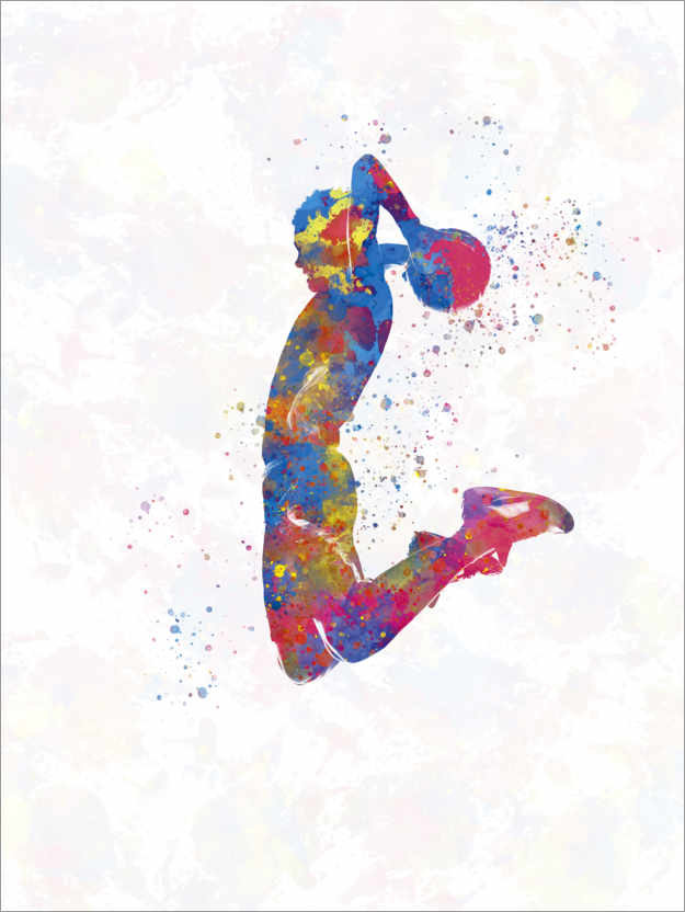 Poster Basketball player X