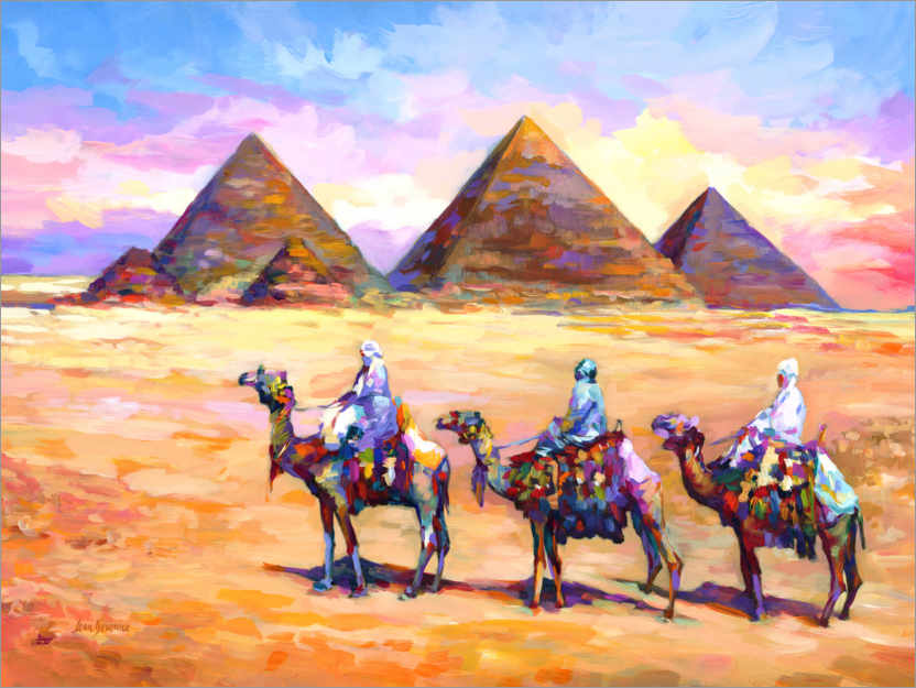 Poster Pyramiden von Gizeh