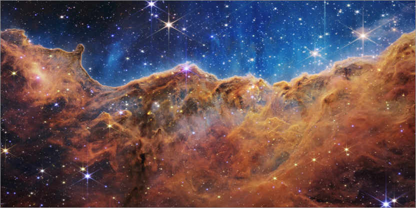 Poster James Webb - Open star cluster in Carina Nebula (NIRCam)