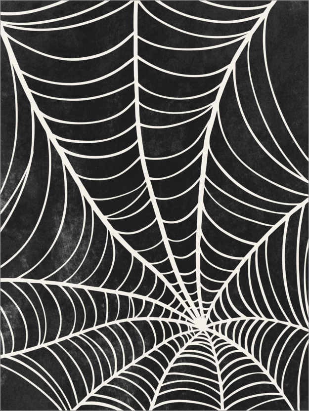 Poster Halloween spider web