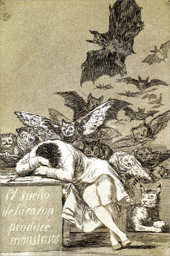 Poster Der Schlaf der Vernunft gebiert Ungeheuer