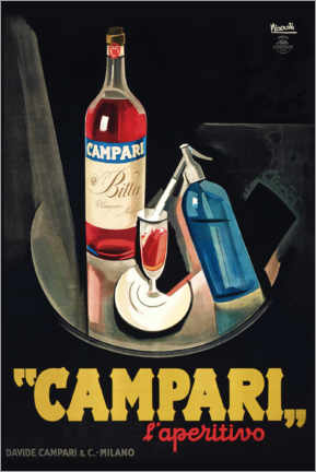 Trätavla Campari l'Aperitivo - Marcello Nizzoli