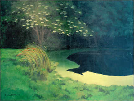 Plakat  The Pond, Honfleur - Félix Édouard Vallotton