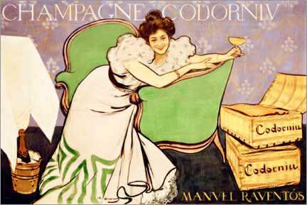 Poster  Champagne Codorníu - Ramon Casas i Carbó