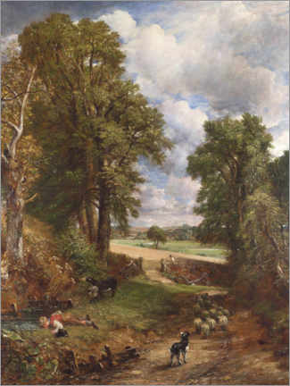 Lærredsbillede  The cornfield - John Constable