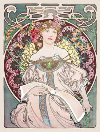 Poster Reverie - Alfons Mucha