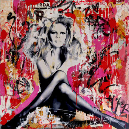 Wandbild  Brigitte Bardot ist wieder in St. Tropez - Michiel Folkers