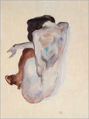 Tableau  Femme accroupie - Egon Schiele