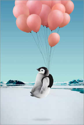 Tableau sur toile  Pingouin volant - Lemon Apes