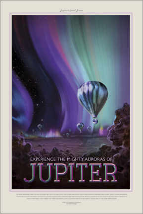 Acrylglasbild  Retro Space Travel - Jupiter - NASA
