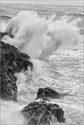 Poster Tempesta d'inverno in Islanda