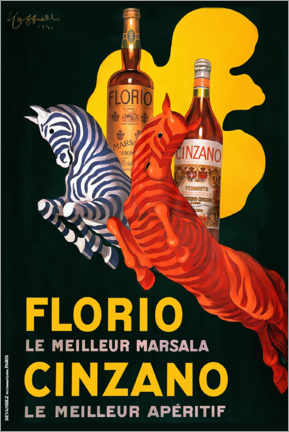 Poster Florio &amp; Cinzano - Leonetto Cappiello