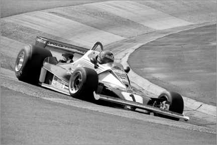 Leinwandbild  Niki Lauda, Ferrari 312T2, Großer Preis von Deutschland, Nürburgring 1976