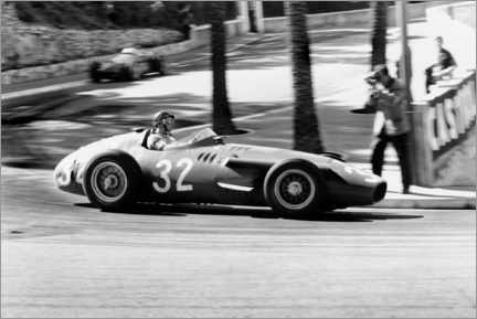 Canvastavla  Juan Manuel Fangio, Monaco Grand Prix, Monte Carlo 1957