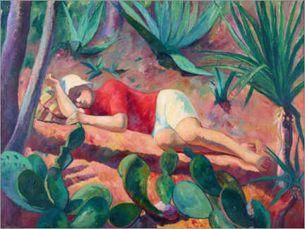 Wandbild  Schlafender Junge - Henri Manguin