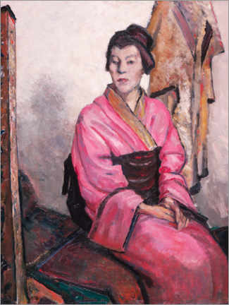 Plakat Lady in a kimono