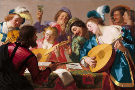 Tableau  Le concert - Gerard van Honthorst