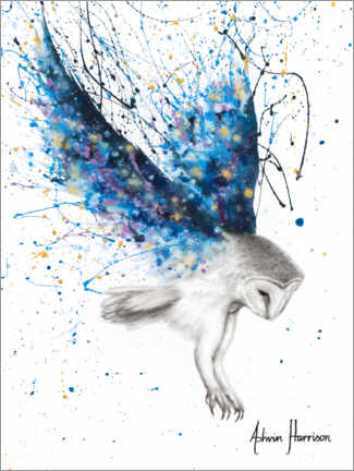 Akrylbilde  The Spirit Owl - Ashvin Harrison