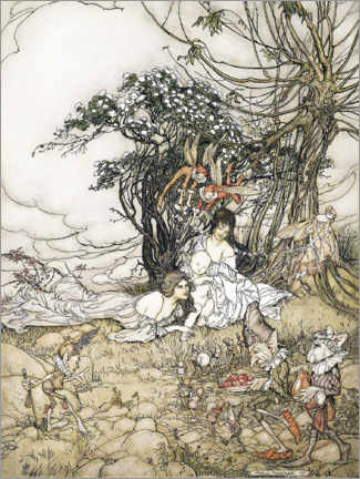 Veggbilde  The changeling - Arthur Rackham