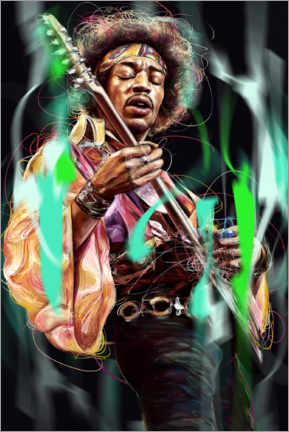 Wandbild  Jimi Hendrix - Dmitry Belov