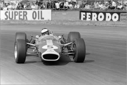 Poster Jim Clark, Lotus 49 Ford, Silverstone, 1967