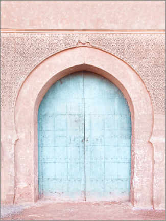 Poster Türkisfarbene Tür