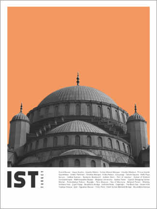 Plakat  Attractions in Istanbul - Finlay and Noa