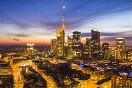 Canvastavla  Frankfurt Skyline - Ulrich Beinert