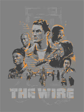 Wandbild  The Wire - The Usher designs